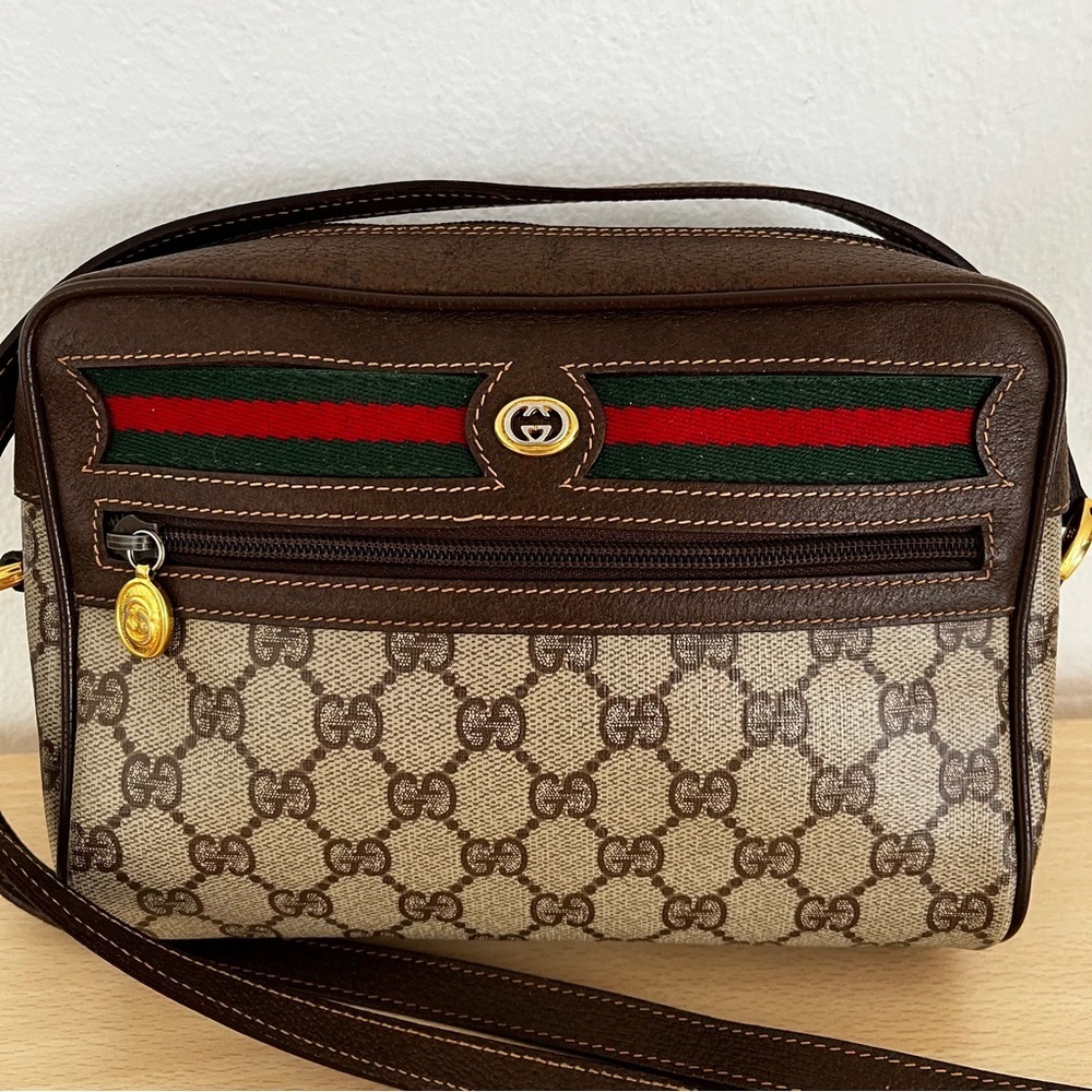 ❗️SOLD❗️Gucci Crossbody Sherry Line Ophidia Italy Vintage 1980s - Picture 3 of 16